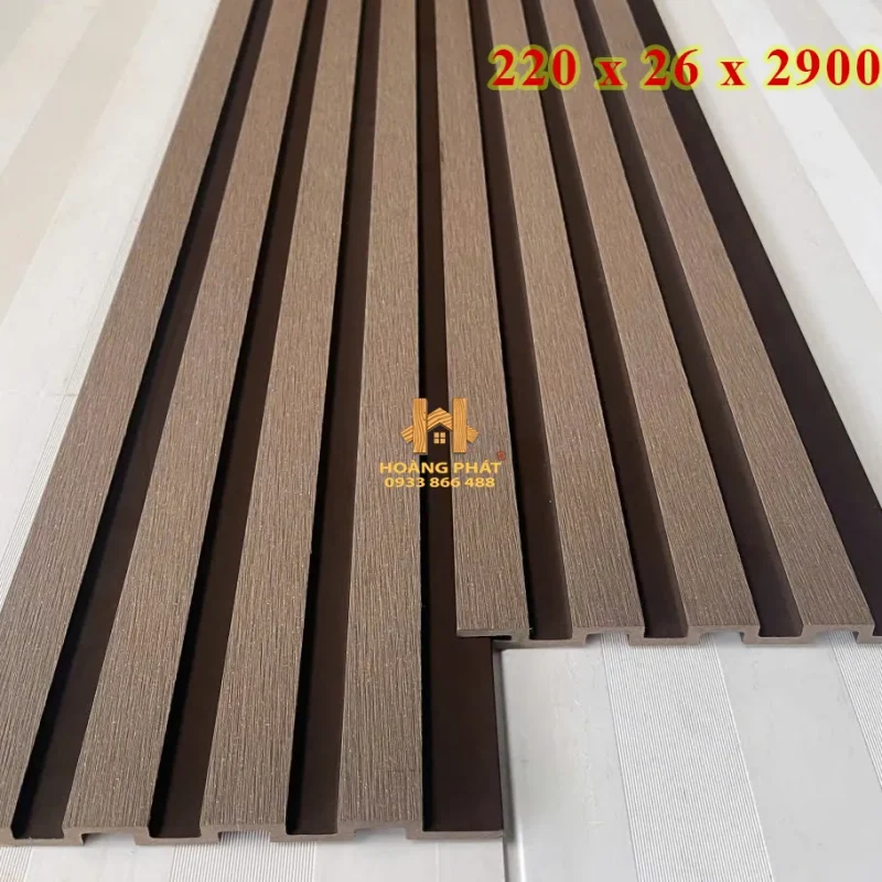 [ĐỘC ĐÁO] Tấm Ốp Lam Sóng Gỗ Nhựa 2 Mặt Tiện Lợi