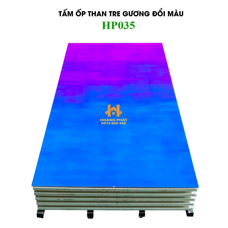 Tấm Ốp Than Tre 5mm Gương Đổi Màu HP035