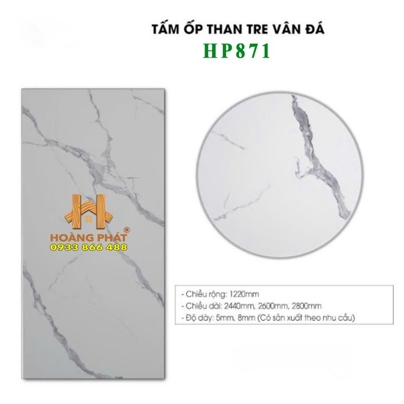 Tấm Ốp Than Tre Vân Đá HP871