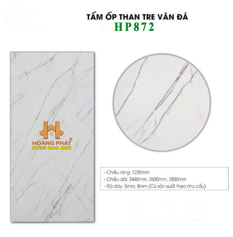 Tấm Ốp Than Tre Vân Đá HP872