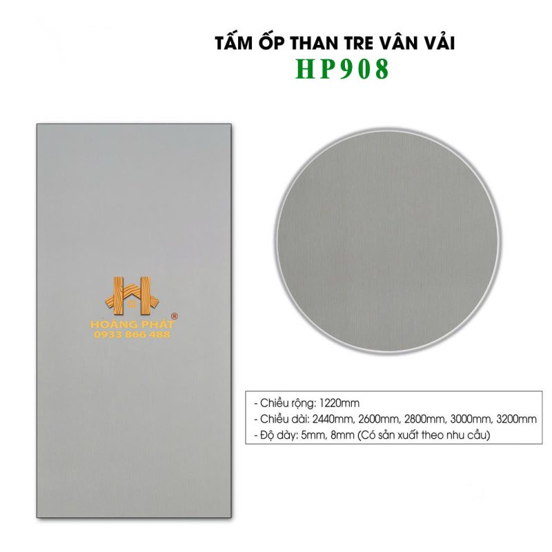 Tấm Ốp Than Tre Vân Vải HP908