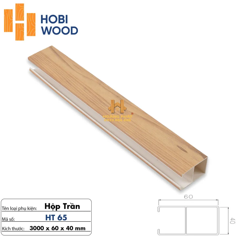 Thanh Lam Hộp Trần 40 x 100 x 3000mm HT65