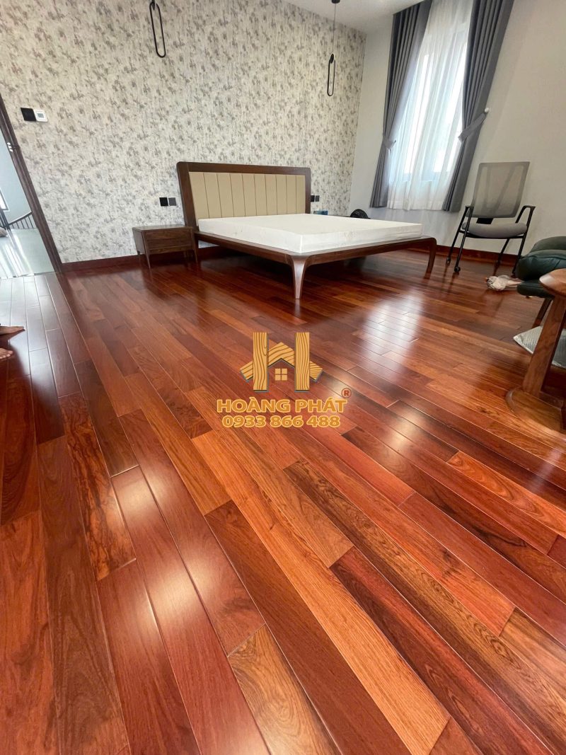 [2025] Sàn Gỗ Hương Lào 15 x 90 x 900mm tại nhà chị Dung City Land Gò Vấp