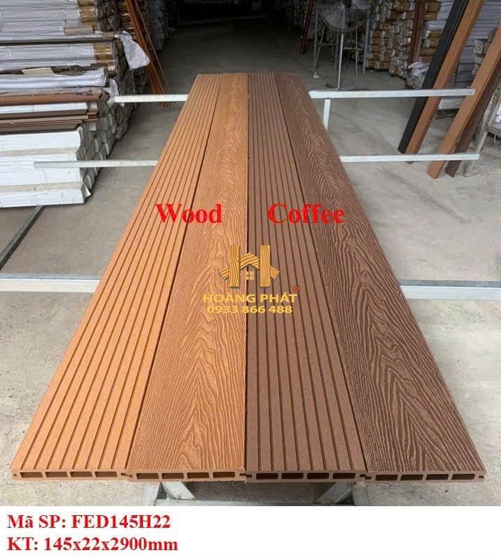 [Xu Hướng] Sàn Gỗ Nhựa Ngoài Trời Vân Sọc Lớn - 3D