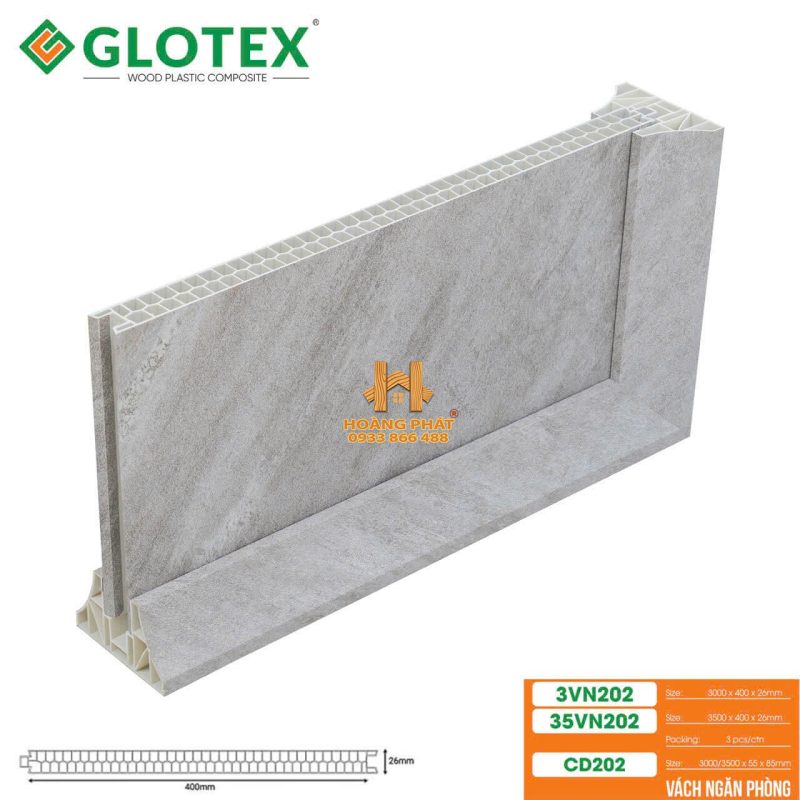 Tấm Nhựa Vách Ngăn Glotex CD202