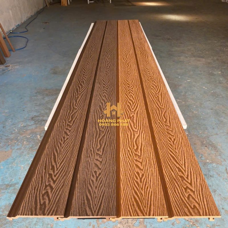 [Xu Hướng] Tấm Ốp Tường Gỗ Nhựa Ngoài Trời 3D