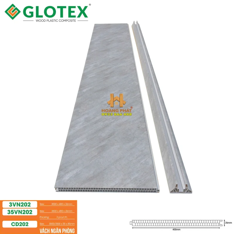 Tấm Nhựa Vách Ngăn Glotex CD202