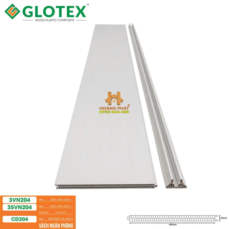 Tấm Nhựa Vách Ngăn Glotex CD204
