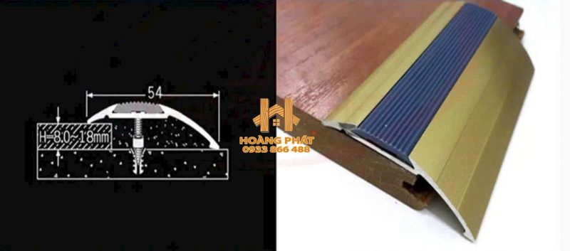 Nẹp Nhôm Kết Thúc Uốn Cong