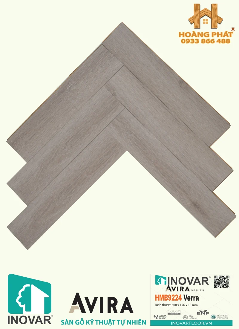 Sàn Gỗ Inovar Engineered Xương Cá HMB 9224