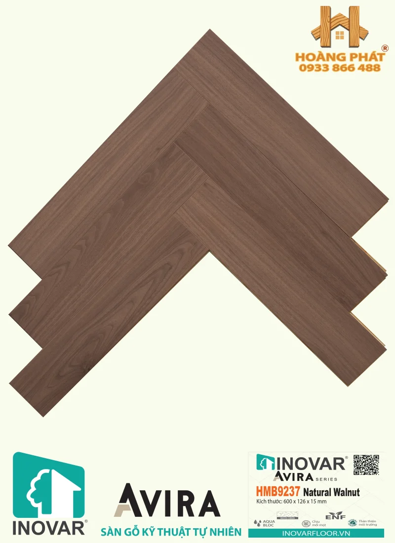 Sàn Gỗ Inovar Engineered Xương Cá HMB 9237