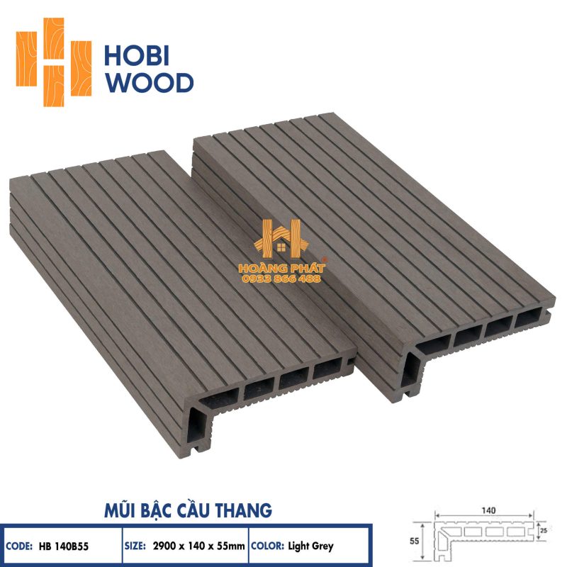 Thanh Nẹp Góc Gỗ Nhựa Ngoài Trời HobiWood