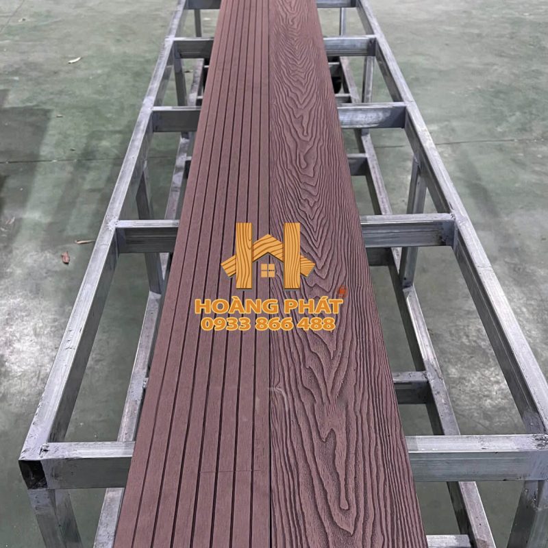 Sàn Gỗ Nhựa Ngoài Trời WPC - Màu Coffee - 3D