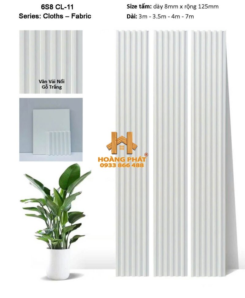 Tấm Ốp Lam Sóng & Than Tre Đồng Bộ 6S8 CL11