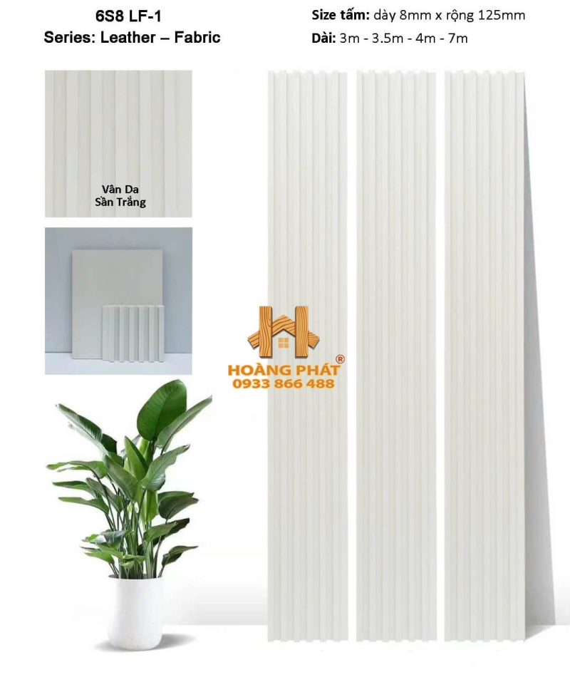 Tấm Ốp Lam Sóng & Than Tre Đồng Bộ 6S8 LF1