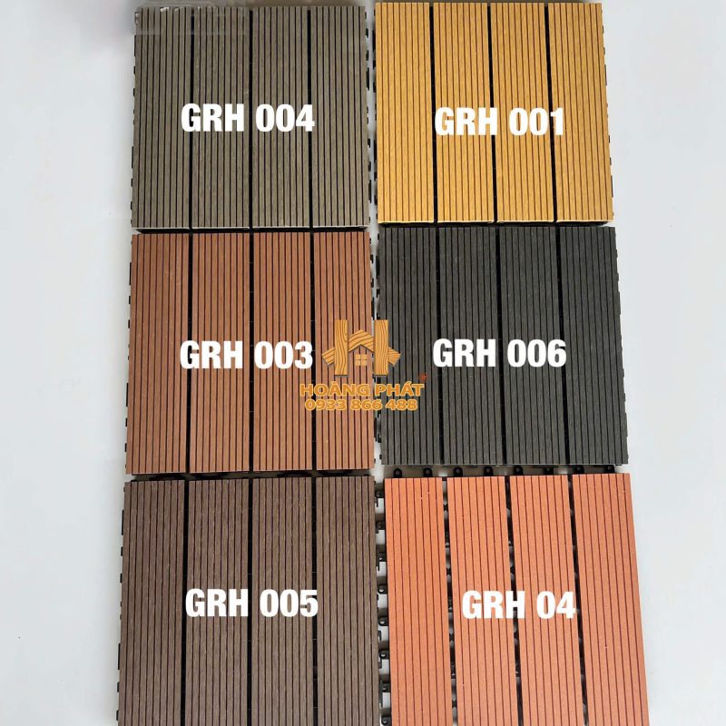 Vỉ gỗ nhựa ngoài trời lát ban công giá tại kho
