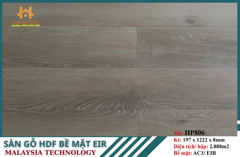 Xã Kho Sàn Gỗ HDF Bề Mặt EIR HP806