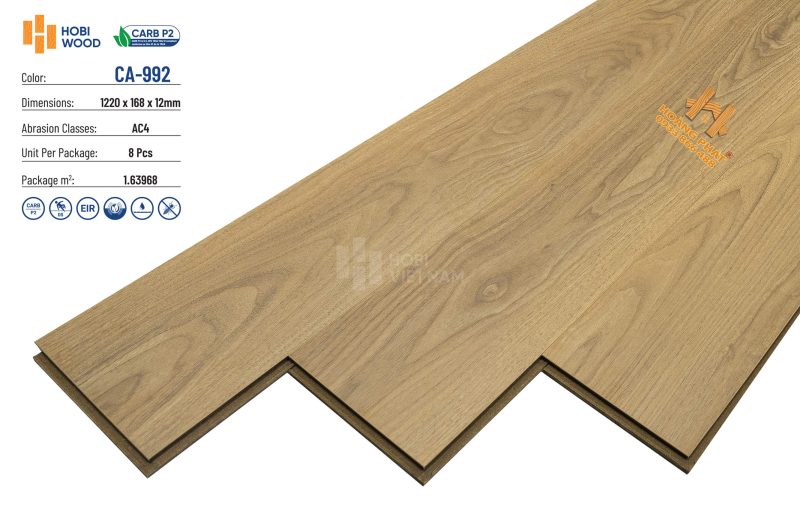 Sàn Gỗ Hobi Carb 12mm CA992