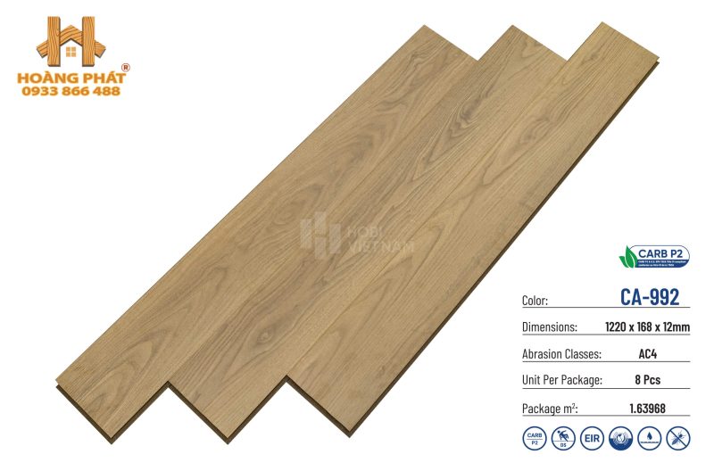 Sàn Gỗ Hobi Carb 12mm CA992