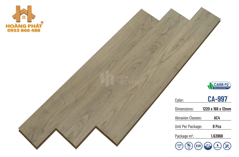 Sàn Gỗ Hobi Carb 12mm CA997