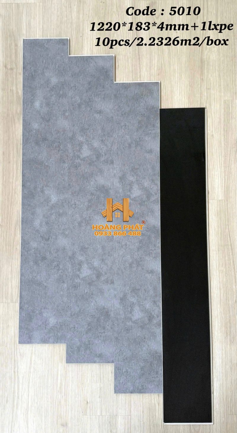 Sàn Nhựa Hèm Khóa Ms FLoor Đế Cao Su 4mm 5010