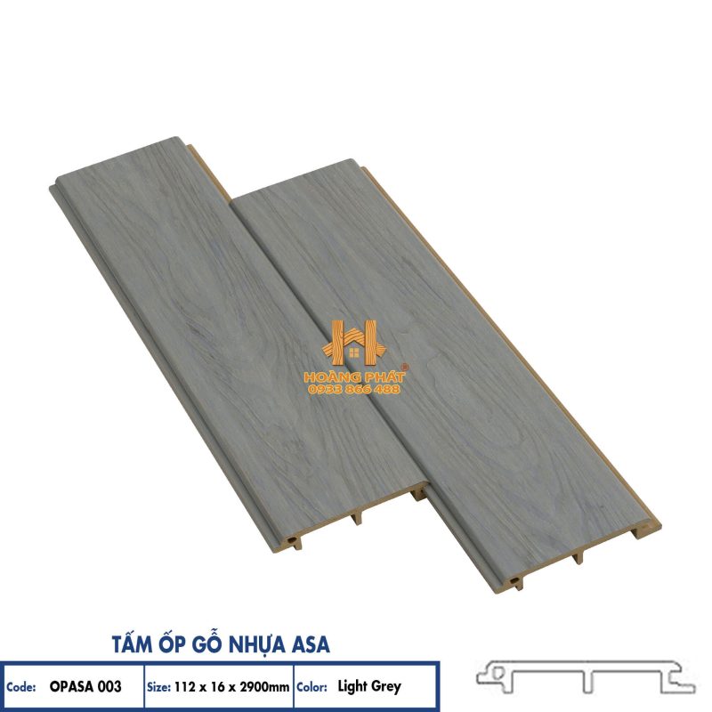 Tấm Ốp Gỗ Nhựa Hobiwood Phủ Asa 1S003