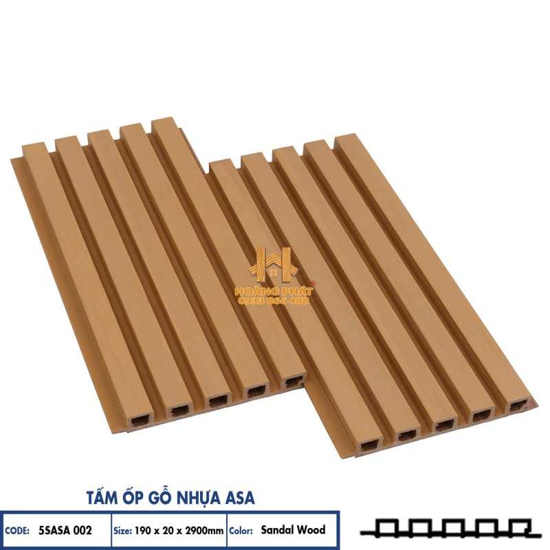 Tấm Ốp Gỗ Nhựa Hobiwood Phủ Asa 5S002