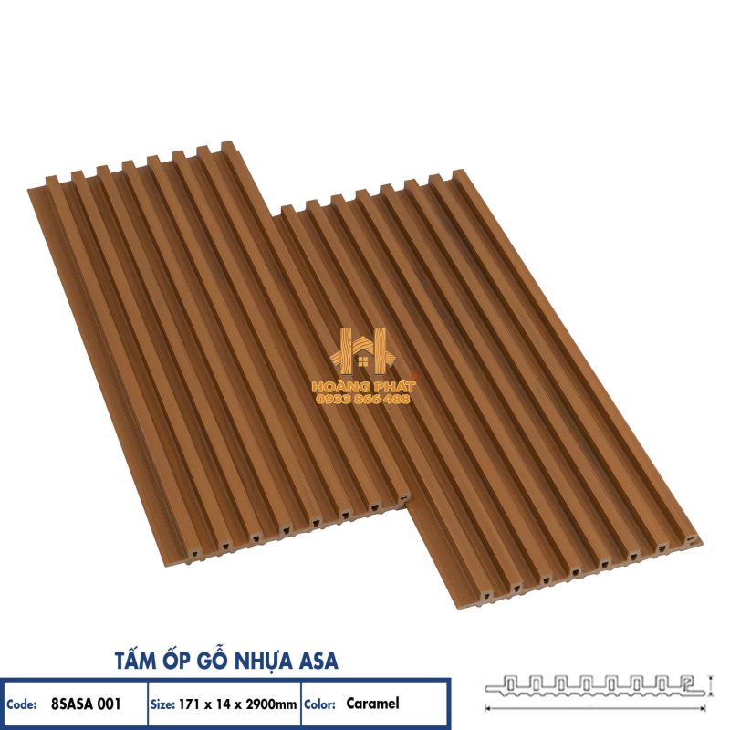 Tấm Ốp Gỗ Nhựa Hobiwood Phủ Asa 8S001
