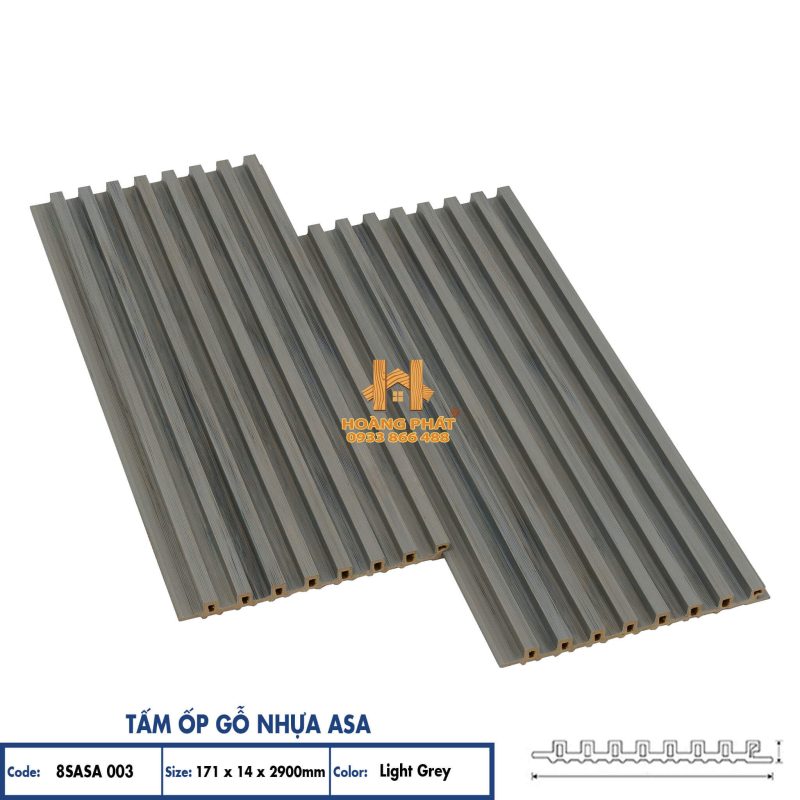 Tấm Ốp Gỗ Nhựa Hobiwood Phủ Asa 8S003