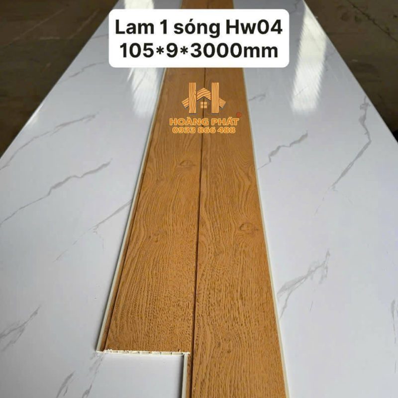 [New 2025] Tấm Ốp Lam 1 Sóng Ốp Trần Trong Nhà HW04