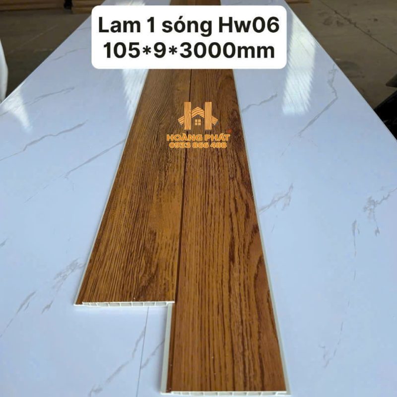 [New 2025] Tấm Ốp Lam 1 Sóng Ốp Trần Trong Nhà HW06