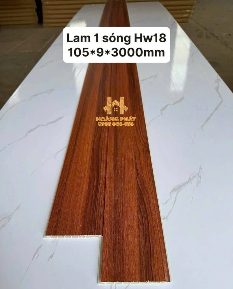 [New 2025] Tấm Ốp Lam 1 Sóng Ốp Trần Trong Nhà HW18