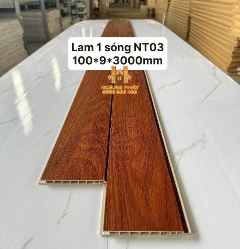 [New 2025] Tấm Ốp Lam 1 Sóng Ốp Trần Trong Nhà NT03