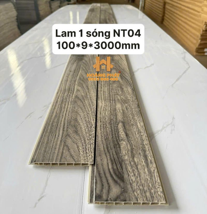 [New 2025] Tấm Ốp Lam 1 Sóng Ốp Trần Trong Nhà NT04