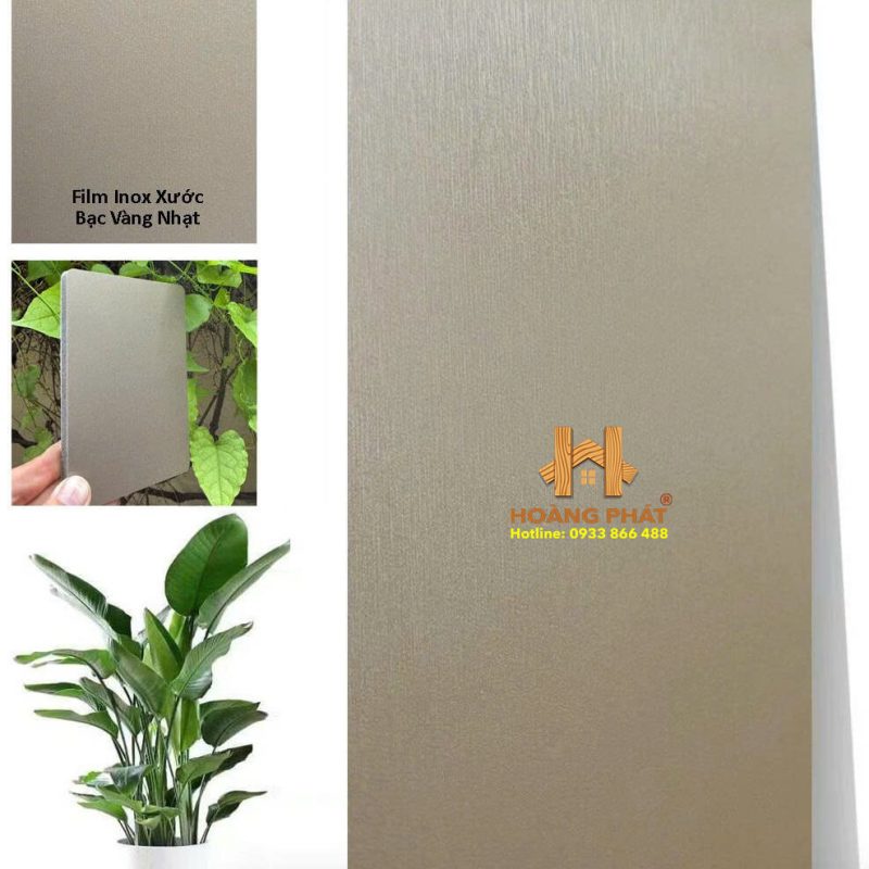 Tấm Ốp Than Tre Iwood Kim Loại Inox Xước MT-4