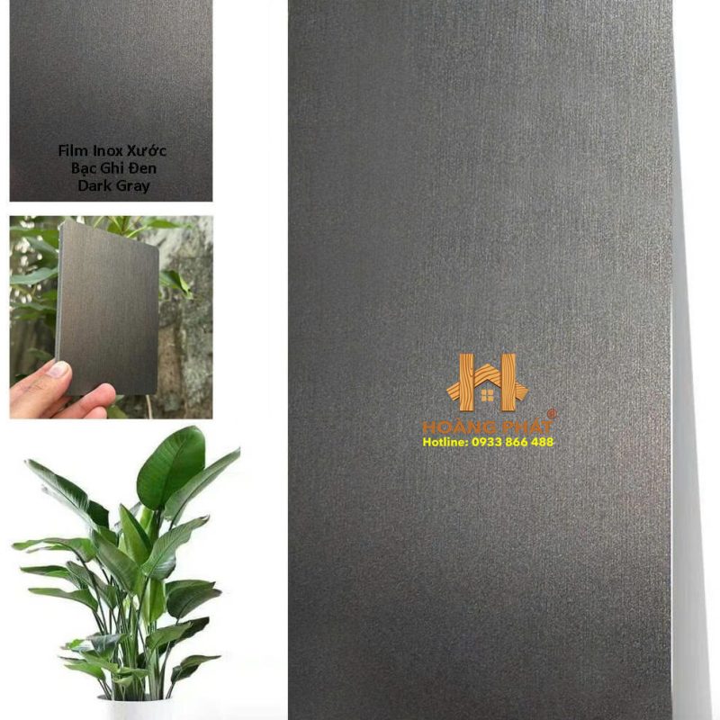 Tấm Ốp Than Tre Iwood Kim Loại Inox Xước MT-9