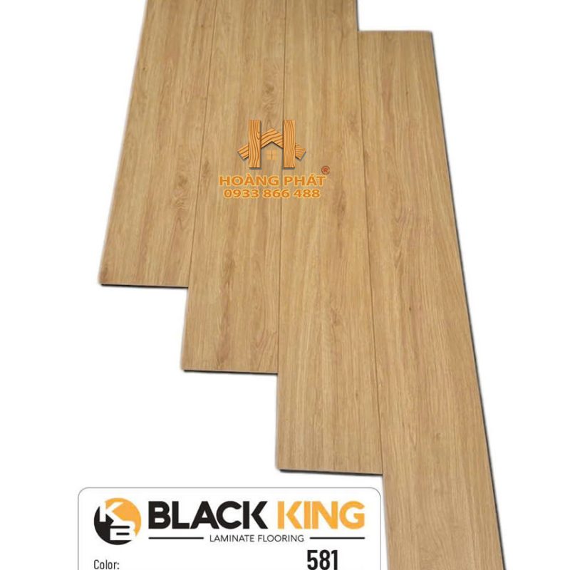 Sàn Gỗ Black King Cốt Đen 8mm 581