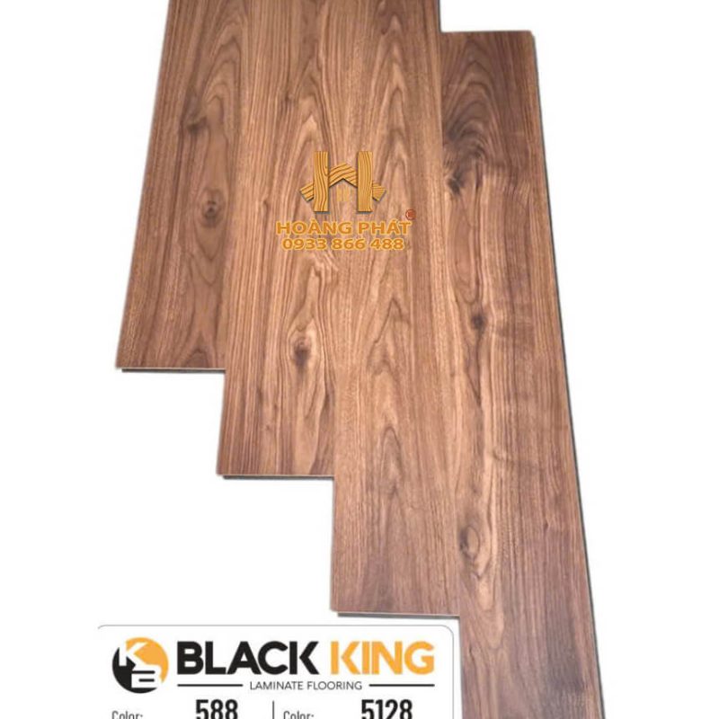 Sàn Gỗ Black King Cốt Đen 8mm 588-5128