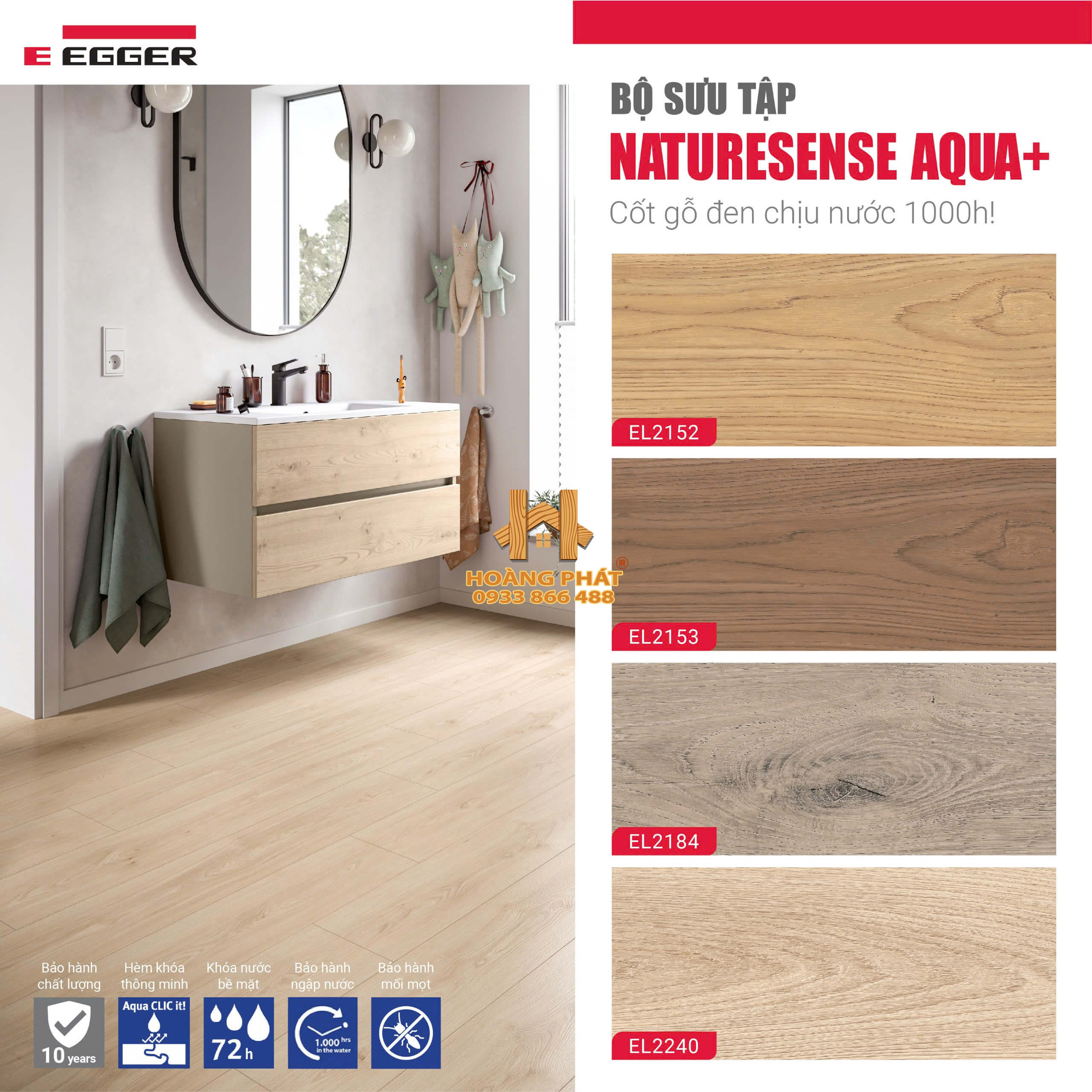 Sàn Gỗ Egger NatureSense Aqua Plus 8mm