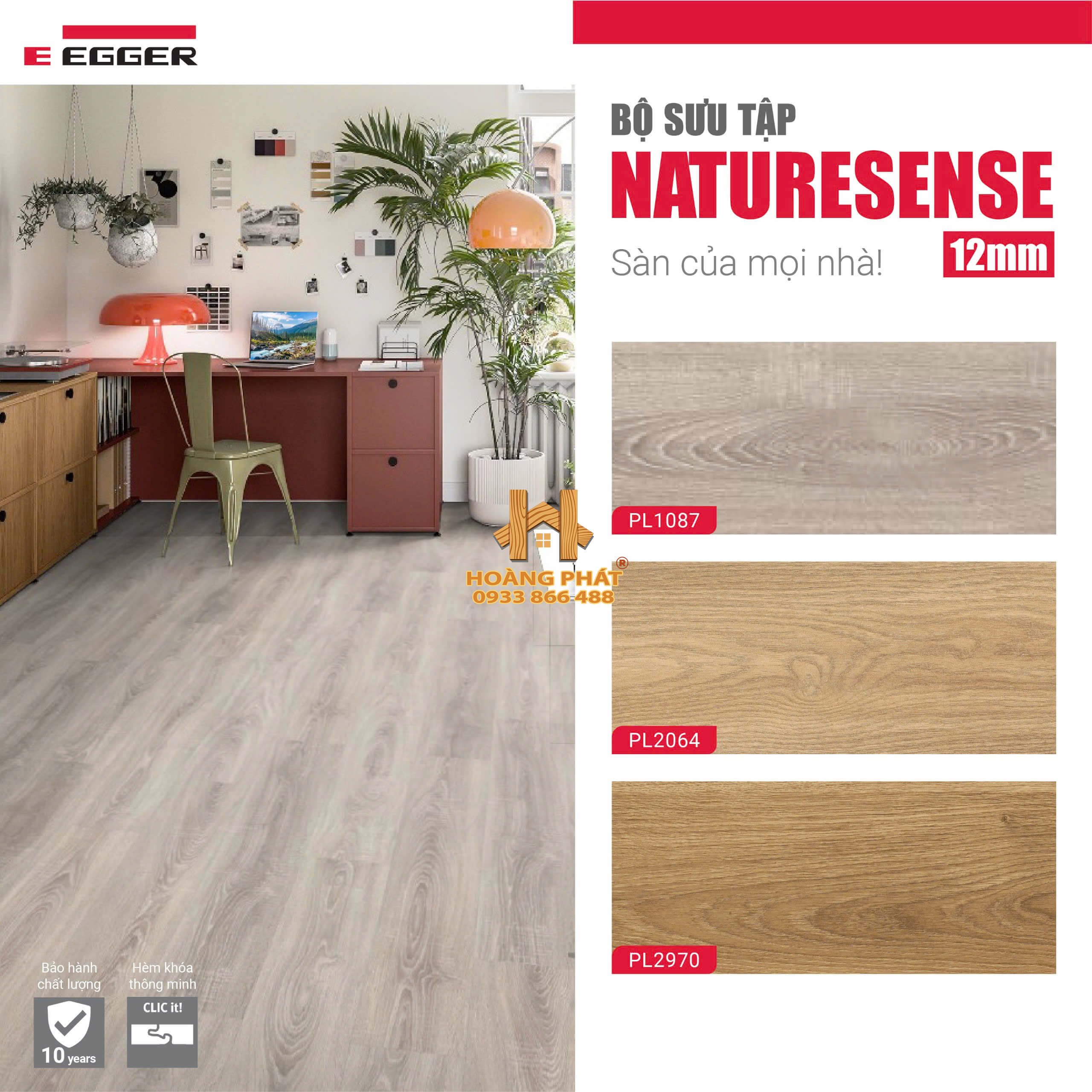 Sàn Gỗ Egger NatureSense Classic 12mm