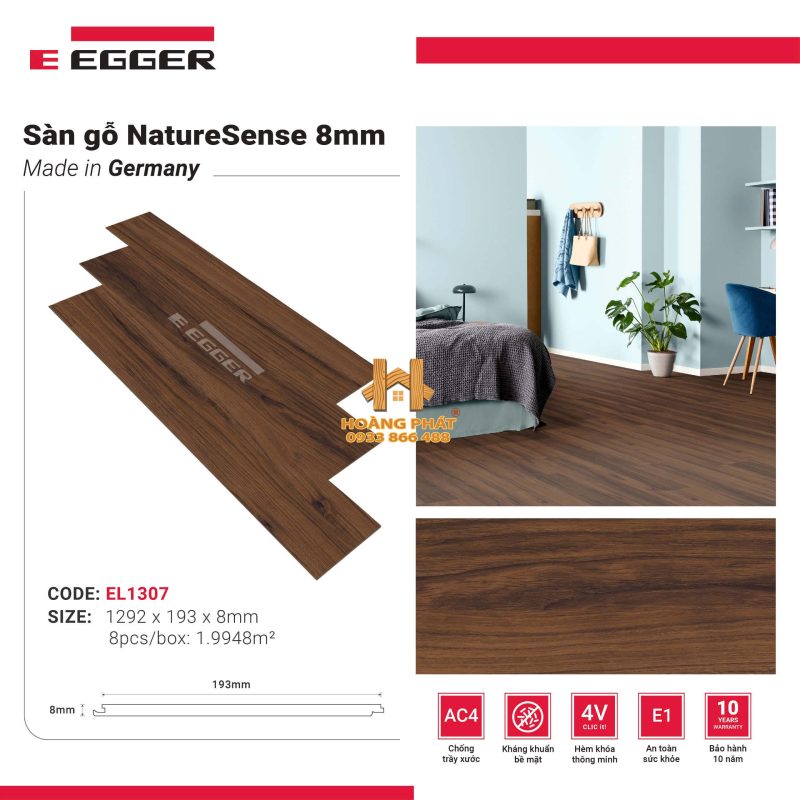 Sàn Gỗ Egger NatureSense Classic 8mm EL1307