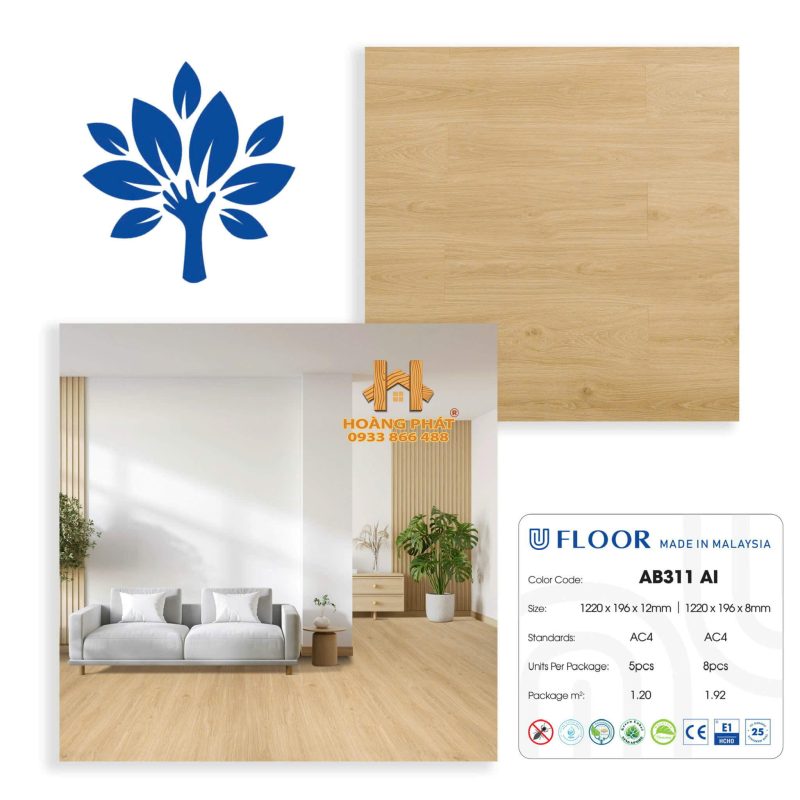 sàn gỗ Ufloor ab311 ai