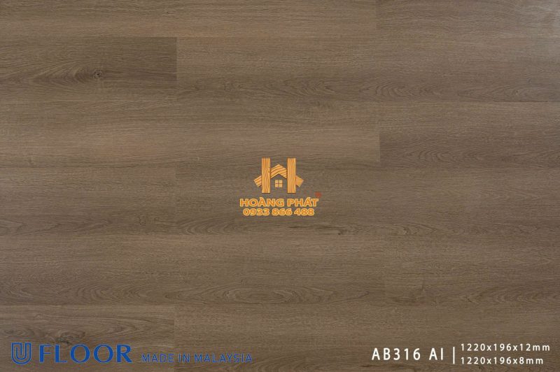 Sàn Gỗ UFloor 8mm/12mm AB316 AI