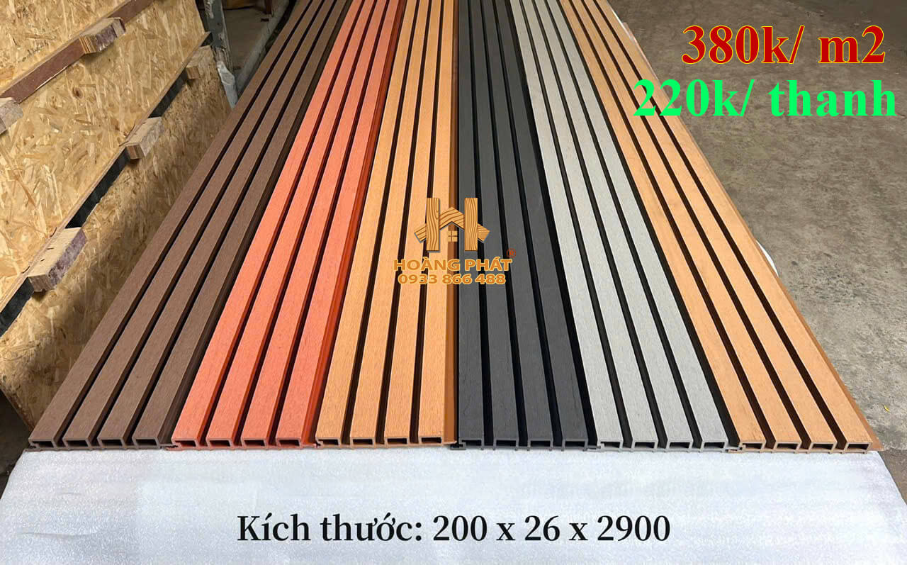 tam-op-lam-song-go-nhua-ngoai-troi Tấm Ốp Lam Sóng Gỗ Nhựa Composite Ngoài Trời 200 x 26 x 2900mm