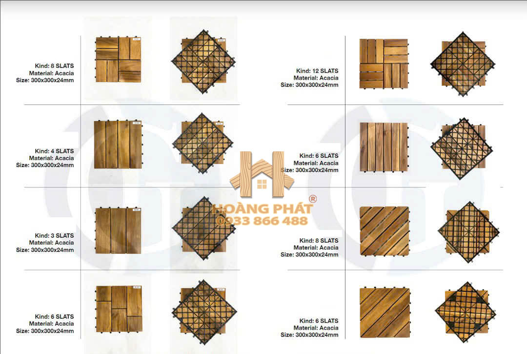 Vỉ Gỗ Tràm Ngoài Trời
