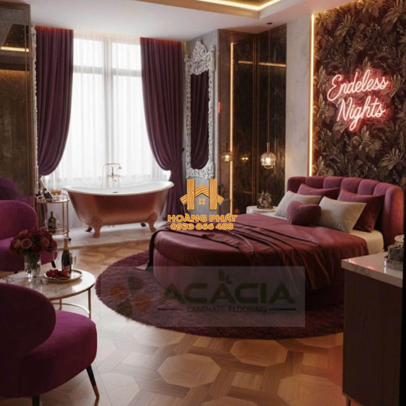 [NEW 2025] Sàn Gỗ Acacia Hoa Văn 8mm D3442