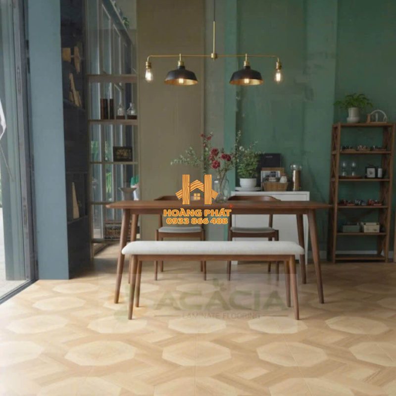 [NEW 2025] Sàn Gỗ Acacia Hoa Văn 8mm D3446