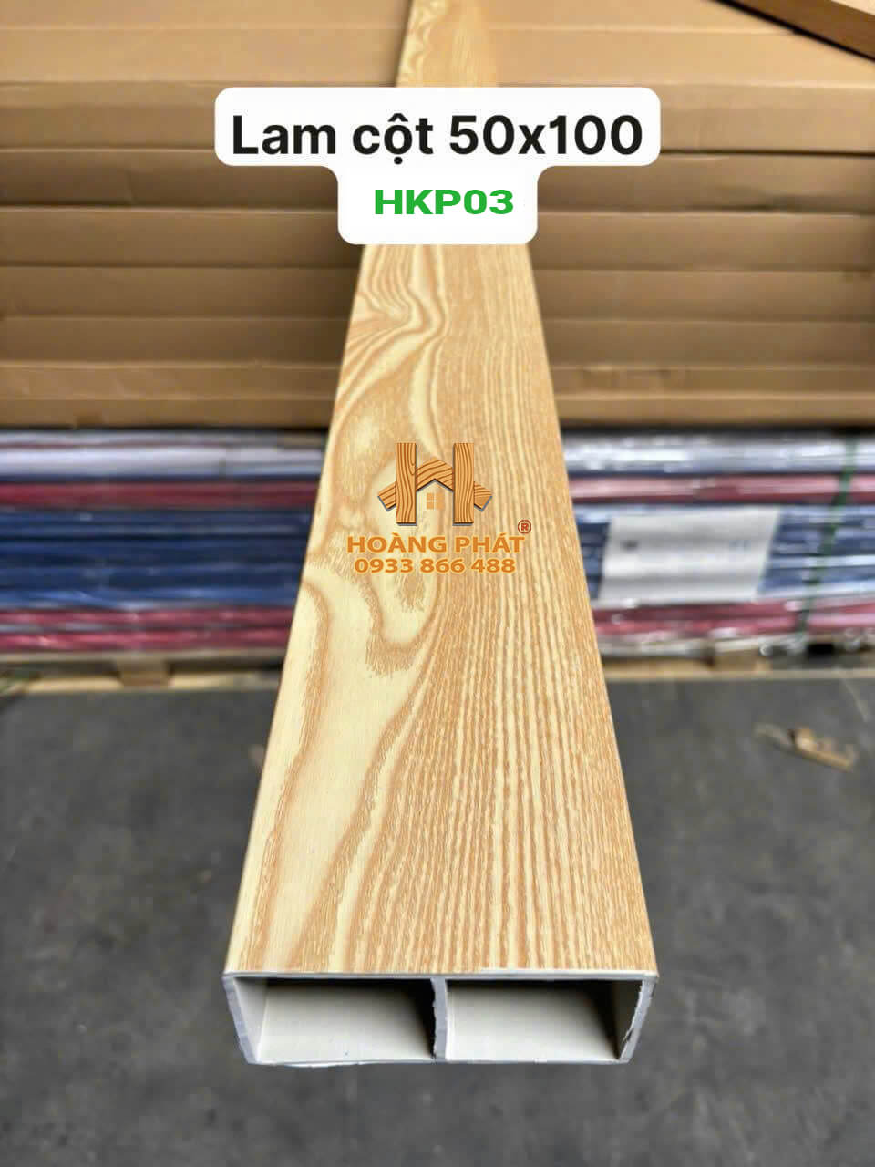 lam-hop-trong-nha-hkp03 Lam Hộp Nhựa PVC 100 x 50 x 2900mm HKP03