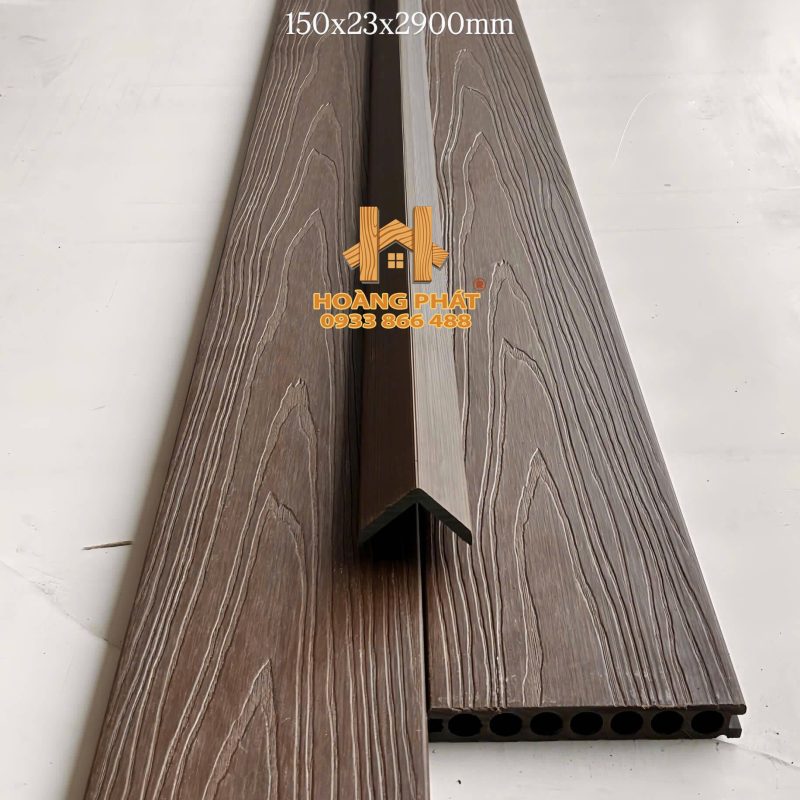 [NEW 2026] Sàn Gỗ Nhựa Ngoài Trời Asa Lỗ Tròn Màu Cafe