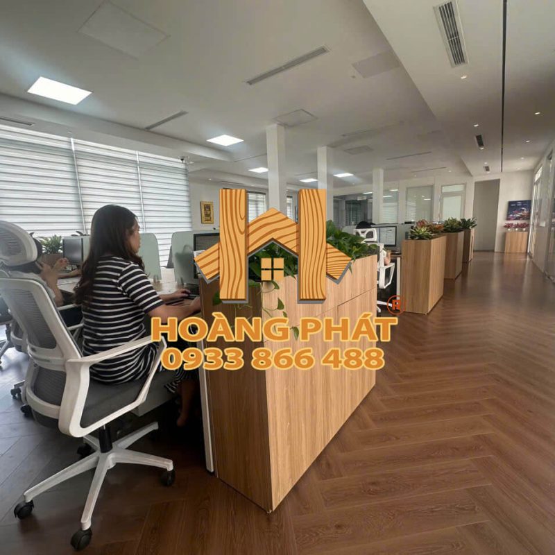 Hình ảnh thực tế dự án sử dụng sàn đá thạch anh Kobler K32 xương cá